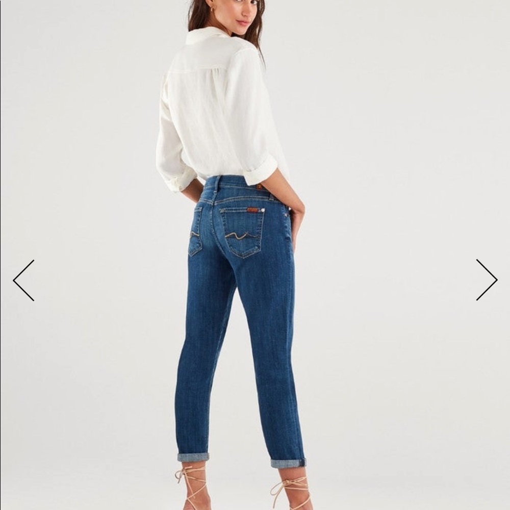 7 for all mankind Josefina skinny boyfriend jeans